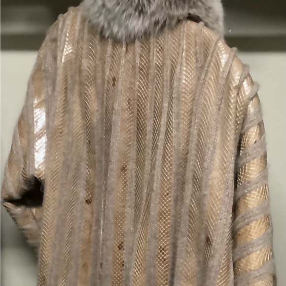HETTABRETZ Jackets & Blazers - Full length mink python coat used in great condition!! MADE IN ITLAY